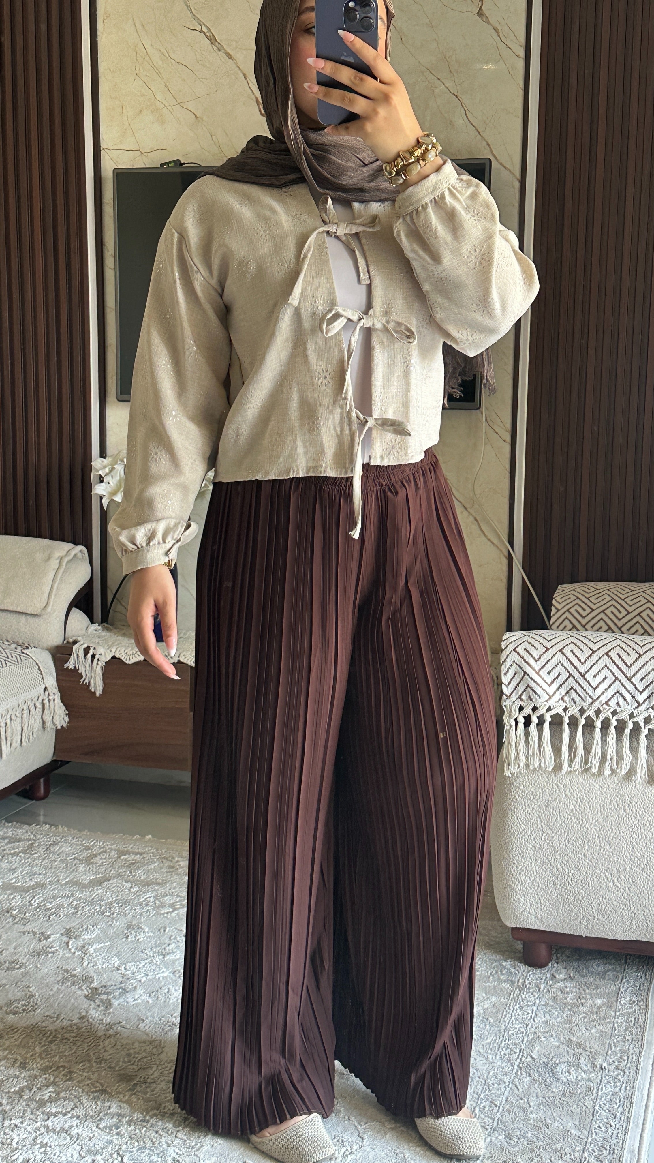 PLISSE PANTS