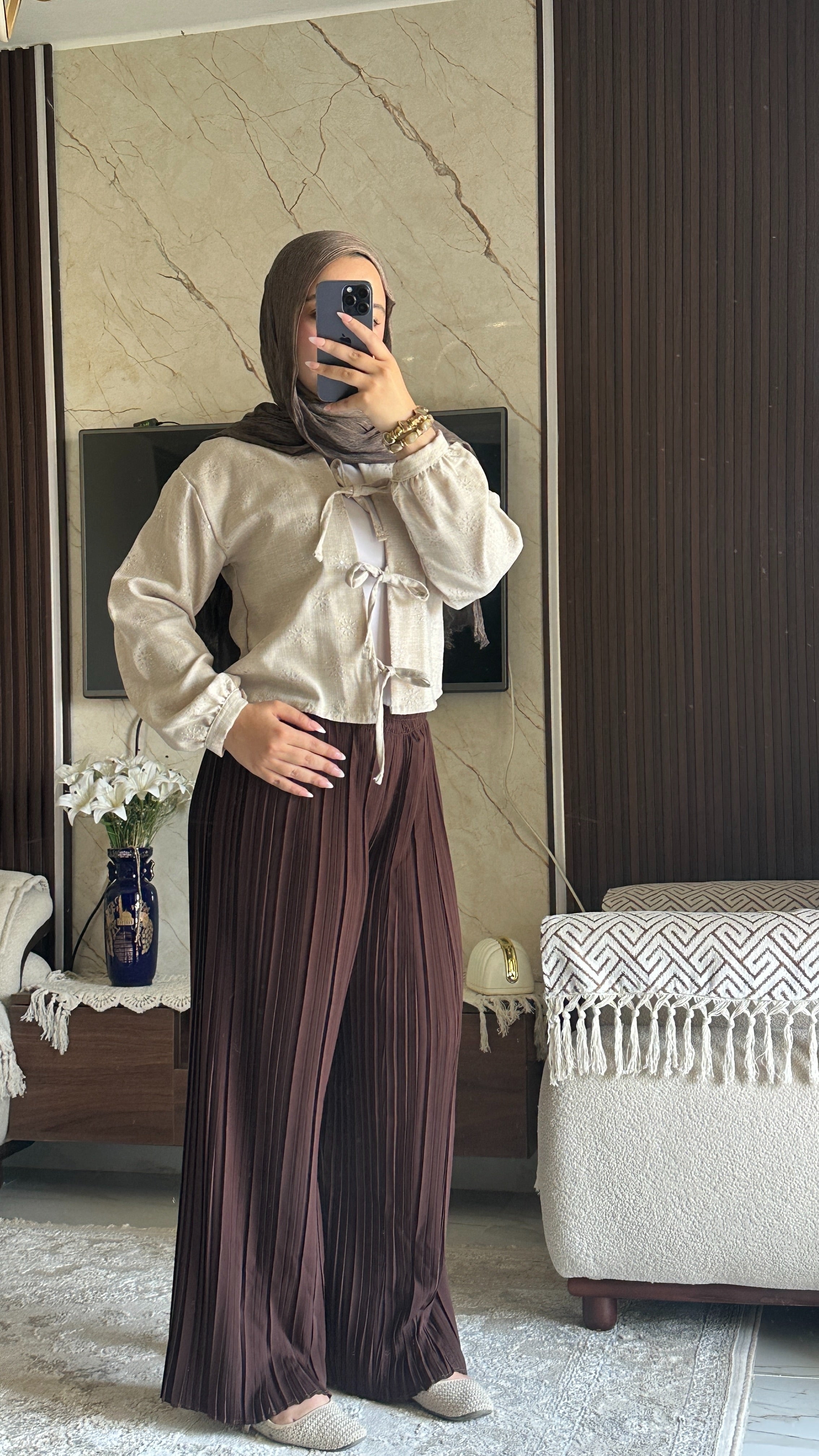 PLISSE PANTS